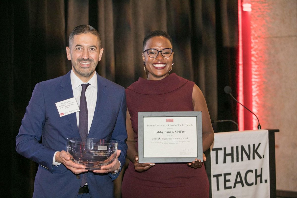 PillarPowered's tweet photo. #FBF
Our founder, Dr. @bahbybanks, was the recipient of the 2019 Boston University School of Public Health Distinguished Alumni Award. Learn more here: https://t.co/BD8mp8Dada https://t.co/jXLDJ75mVm