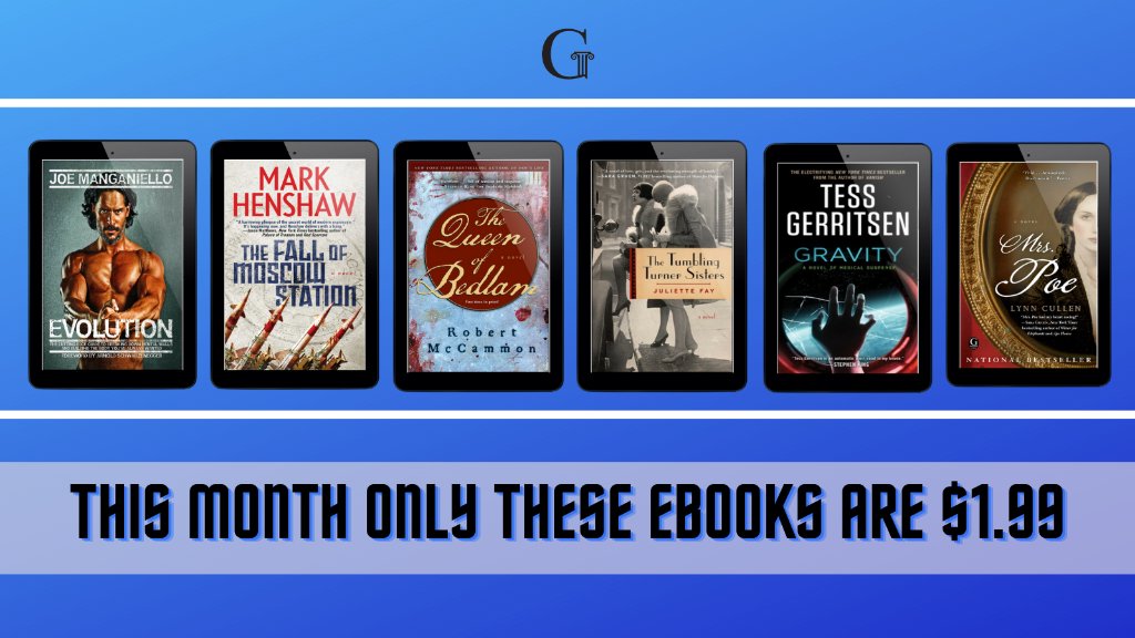 GalleryBooks's tweet image. For a LIMITED time only the ebooks below are $1.99! Don't miss out! 😱 📚 👇
@JoeManganiello @RobertMcCammon @juliettefay @tessgerritsen @LynnCullenBooks 

Find all ebooks here: spr.ly/6019y8Kp1