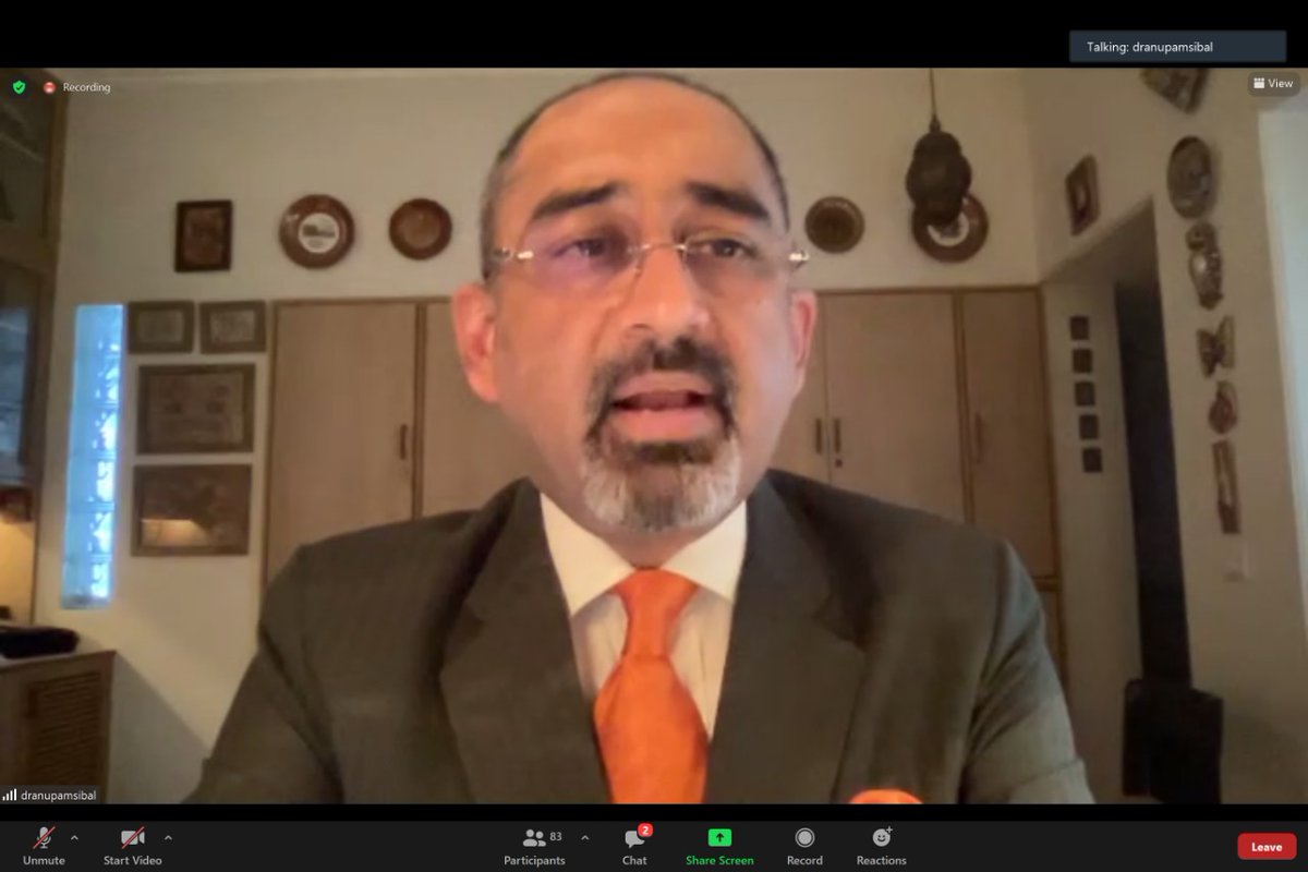 indfoundation's tweet photo. Dr Anupam Sibal (@AnupamSibal), Group Medical Director, Apollo Hospitals Group, addressed the India Foundation Web Dialogue on "India's Handling of COVID: Perceptions and Realities". #IFwebDialogue https://t.co/khhRI7EQlF
