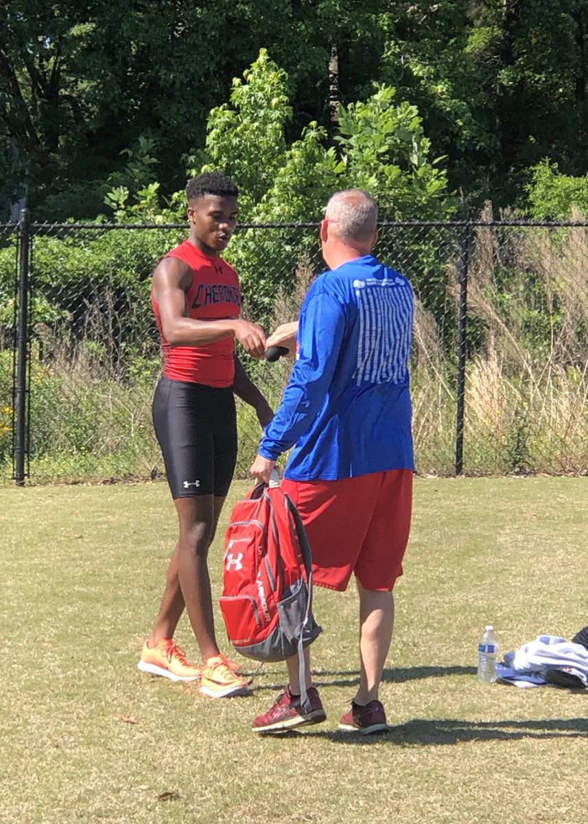 Good Morning Warrior Nation!! Josh Rich going into the finals for Triple Jump!! Go get it Josh!!! <a href="/CherokeeAD/">Cherokee AD</a>
