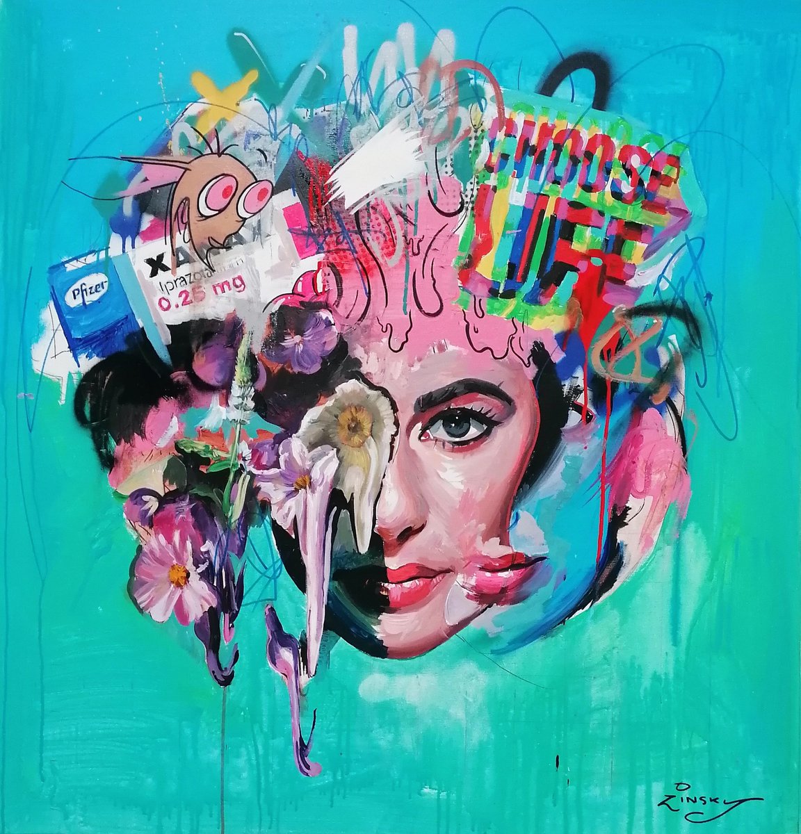 Mashup #7 Liz, Xanax,choose life, 100x105cm

 available to buy soon from @wwgalleries

#liztaylor #chooselife #popart #streetart #urbanart #portraitpainting #modernart #contemporarypainting  <a href="/CFAGalleries/">Clarendon Fine Art</a>
