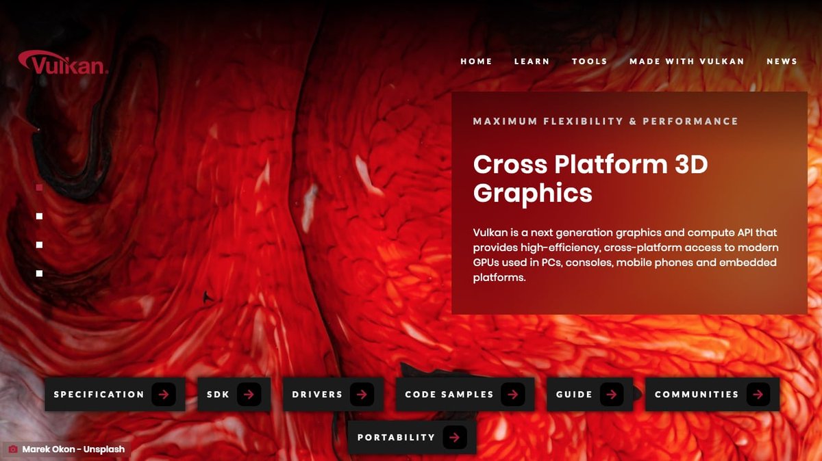 architosh's tweet photo. https://t.co/rHQdR8PMyY - Vulkan graphics API utilizations are growing in momentum and the Khronos Group has launched a dedicated website for general information. #thekhronosgroup #VulkanAPI #graphicsAPI #computergraphics #developertools #3Dsoftware https://t.co/9K0QJtCbxc