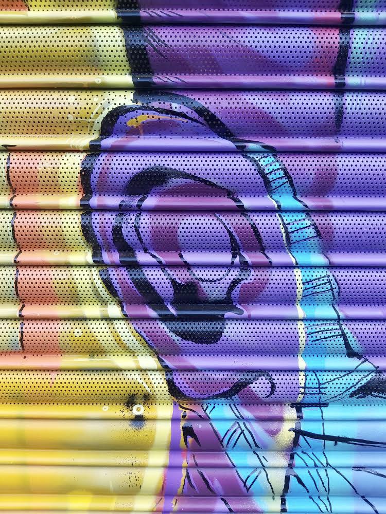 TheCanvasCafe's tweet photo. Can’t wait to be open again! But for now you can enjoy the amazing artwork on our shutter thanks to @backinjustamo 

#socialenterpriselondon #veganlondon #bricklaneatreetart https://t.co/WXI6aX01xf