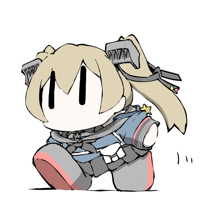 艦これラクガキ、まめ艦じょんすとん^^
軽快にトテテテテ、と駆けていますw 