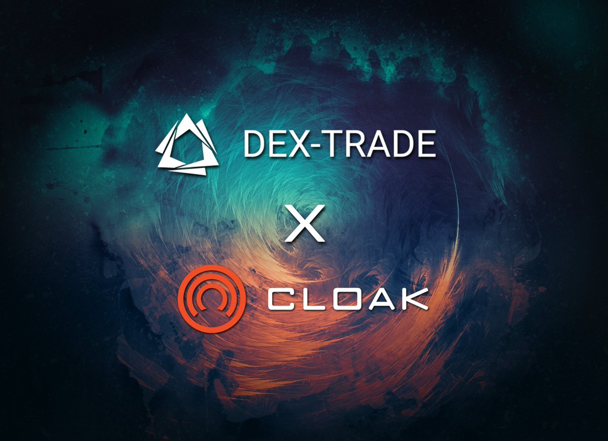 We’re very proud to announce that CloakCoin is now listed on <a href="/dextrade_/">Dex-Trade</a>! Trade CLOAK/BTC now!

📈 bit.ly/3ycKTIH

#CloakCoin #DexTrade #CryptoExchange #Privacy #Privacycoin #Altcoin #Blockchain #Cryptocurrency #Cryptotrading #Altseason #Bitcoin $BTC $CLOAK $ETH