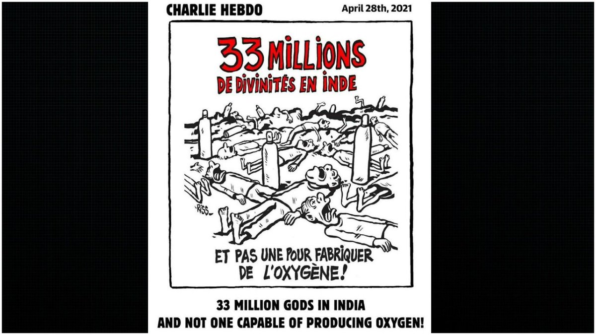 ReportBharat's tweet image. Charlie Hebdo again in Discussion: French Weekly Magazine’s Taunt on Lack of Oxygen in India
#CharlieHebdo #FrenchWeeklyMagazine #LackofOxygen #TauntedIndia

sinceindependence.com/charlie-hebdo-…