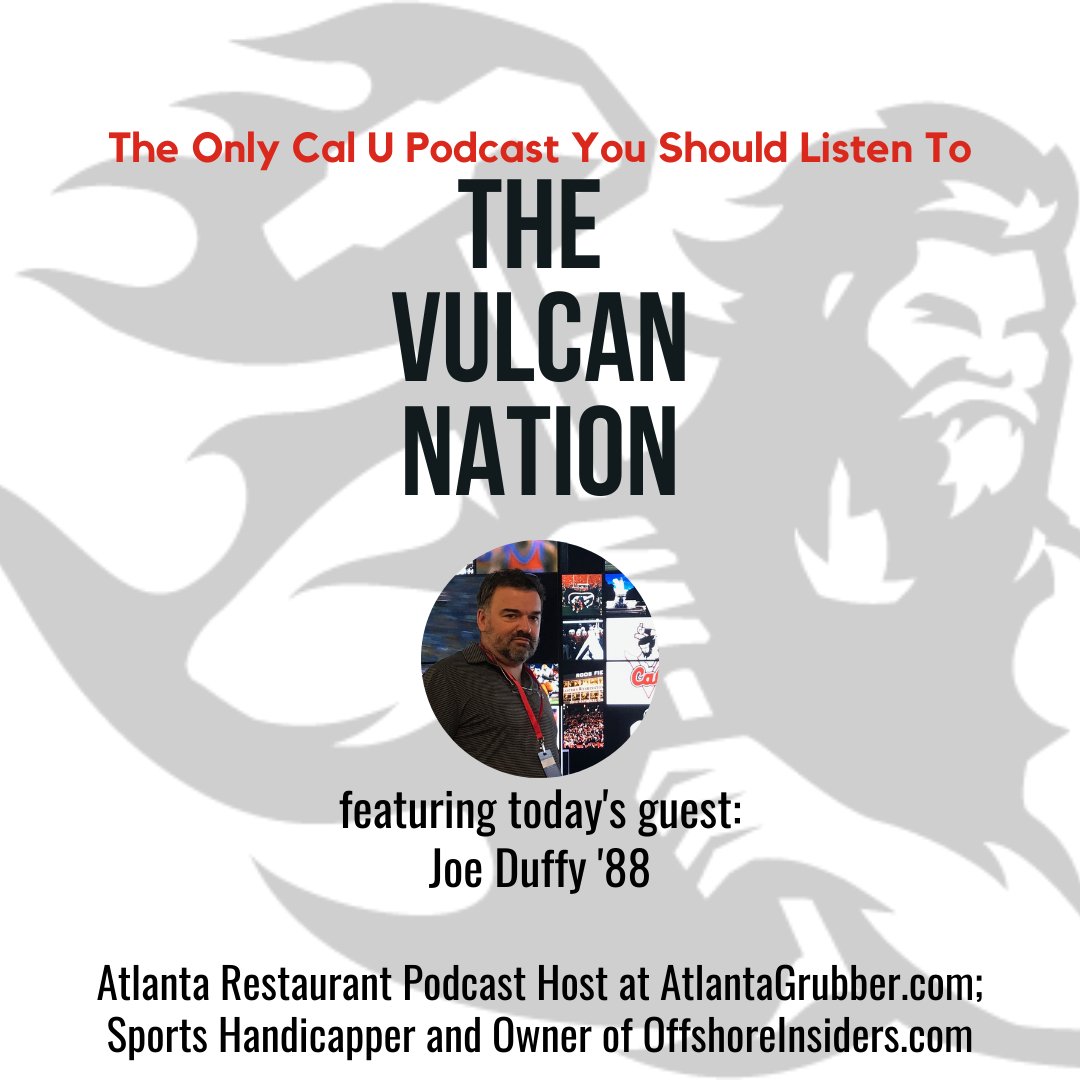 Check out our latest drop! The Vulcan Nation episode features Joe Duffy '88, Atlanta-based restaurant blogger, podcaster, and sports betting guru! 

Find it on Spotify: open.spotify.com/show/5VEONZpd9…