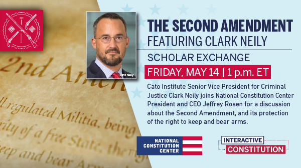 ConstitutionCtr's tweet photo. TODAY: @ConLawWarrior joins our #NCCed team to discuss the Constitution, #SCOTUS, and the Second Amendment.
Register for a free online class at 1 p.m. ET: https://t.co/5gqfJuNT7f #apgov #sschat #civics https://t.co/vkJepluodu
