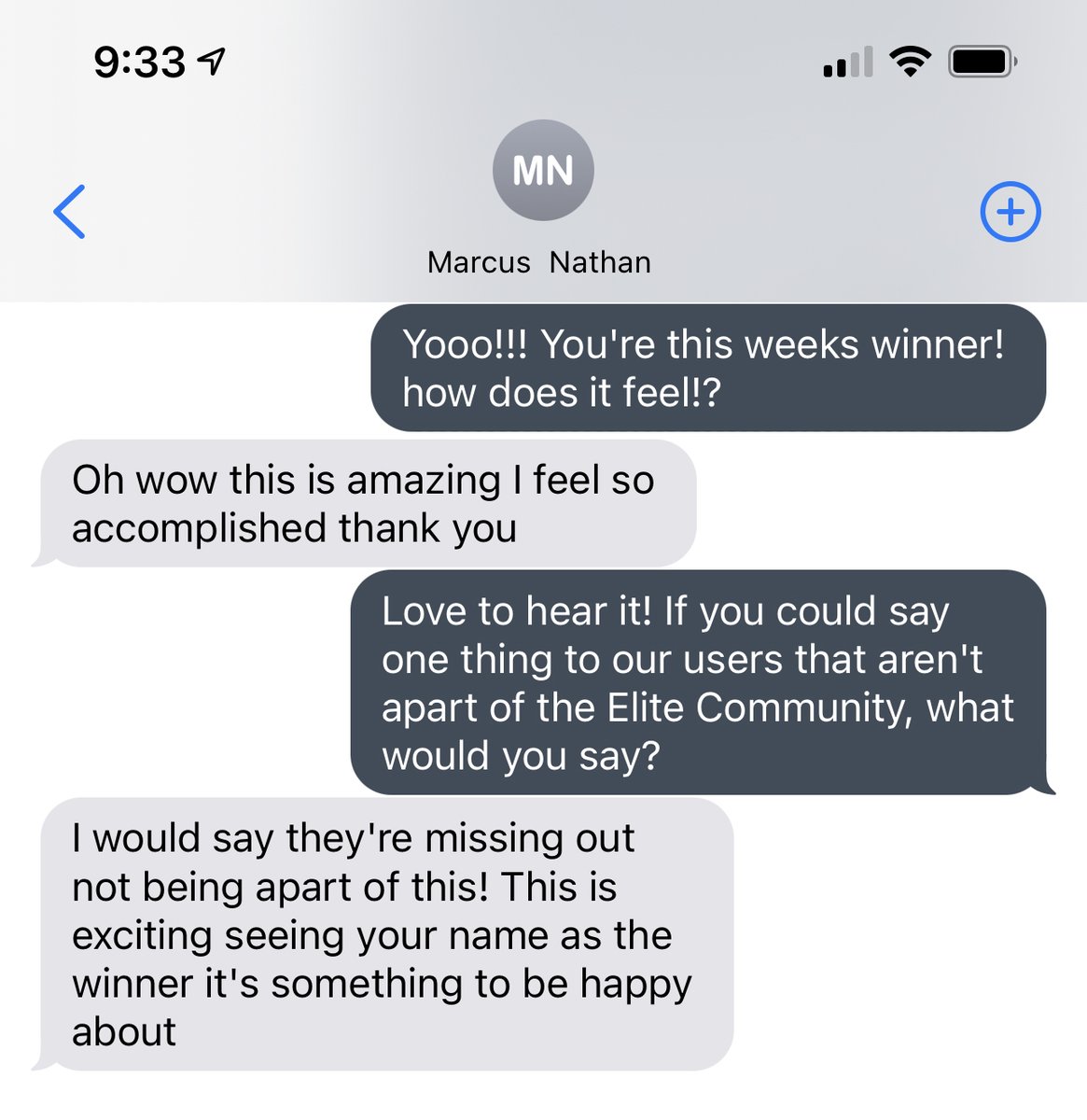 Another successful Trivia Thursday in the books for our Elite Community! Congrats to Marcus!!

You know you join this Elite group, all you have to do is text (512) 858-8170 to sign up...don’t worry, it’s 100% FREE to join! (Link in bio too)

#Partakelive #community #sportstrivia