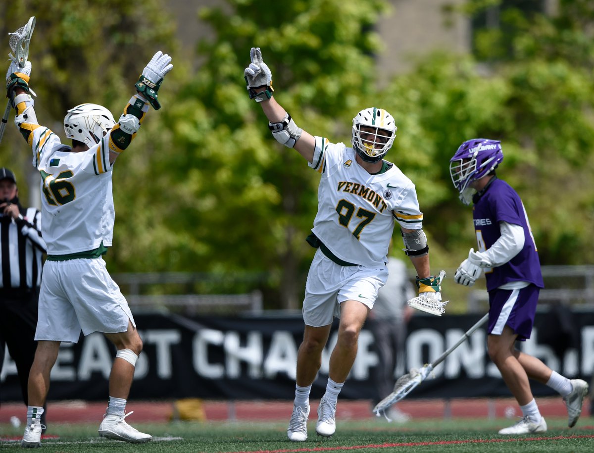 UVMathletics's tweet photo. Happy #VCatFriday Catamount Country😼 Only a couple days until a BIG tilt for @UVMmlax down in Maryland‼️
Where will you cheering from? ⤵️⤵️
A couple lucky fans will win a Lacrosse shirt or $30 to the @UVM_Bookstore thanks to @UVM_Alumni https://t.co/jXvY4pEAeE