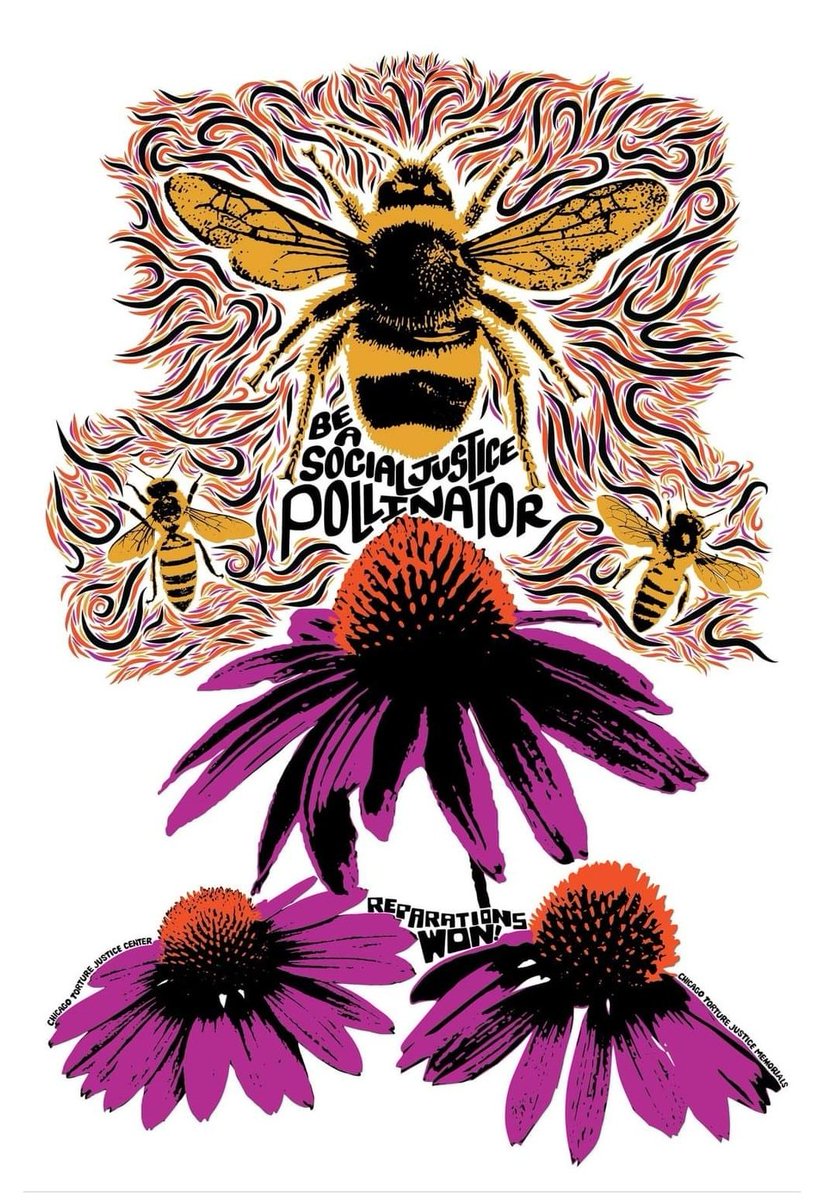 Beautiful new art work now available x Ivan Arenas for <a href="/ChicagoTorture/">Chicago Torture Justice Memorials</a>. The print, t-shirt and zine sales all support the effort to build Breath, Form &amp; Freedom - a memorial that commemorates survivors of the Burge police tortures in Chicago. 

…go-torture-justice-tees.myshopify.com/products/socia…