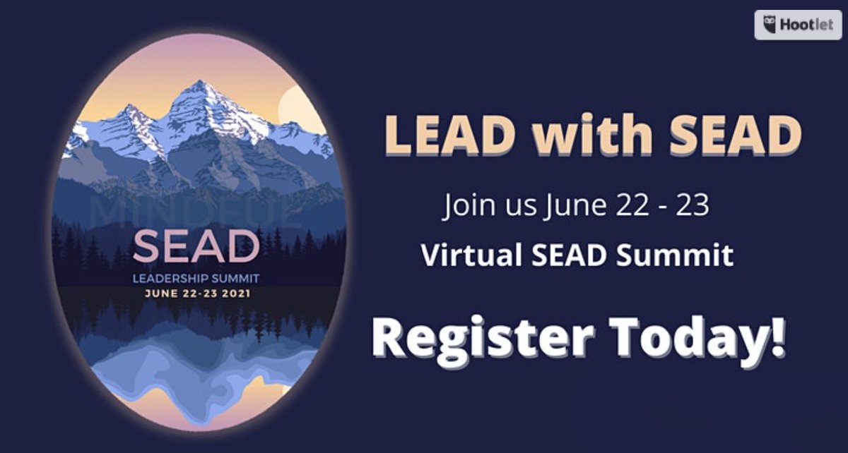 Nevada Education Leaders - this virtual summit is for you! This is a premier event at no charge to Ed. Leaders!  You won't want to miss it!
bit.ly/SEADSummit21