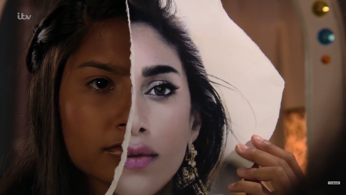 Two very similar and very heartbreaking scenes about appearance and identity

Both come from brilliant storylines

Both with brilliant performances from <a href="/molgallagher11_/">mollie gallagher 🔮</a> and <a href="/tanishagorey/">Tanisha x</a>

Both show how hard it is to just be yourself, but why it is so important 
#corrie