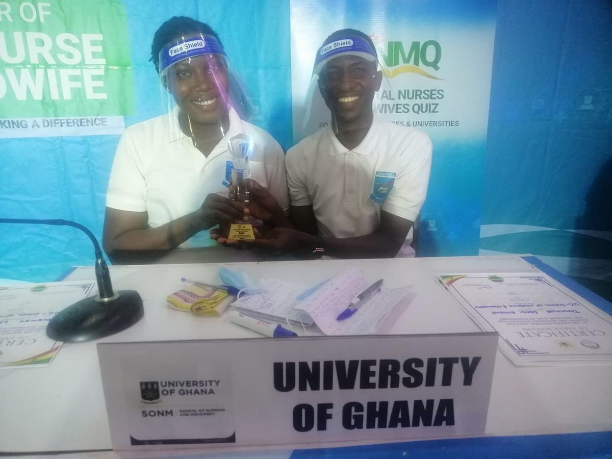 nnmquiz's tweet photo. Let’s settle right here on social media who is winning the maiden edition of National Nurses and Midwives Quiz 2021.
UENR
KNUST
UG
#yonm2021 #nnmq2021 #reneffoundation #YONM https://t.co/wAkEyxWN1Q
