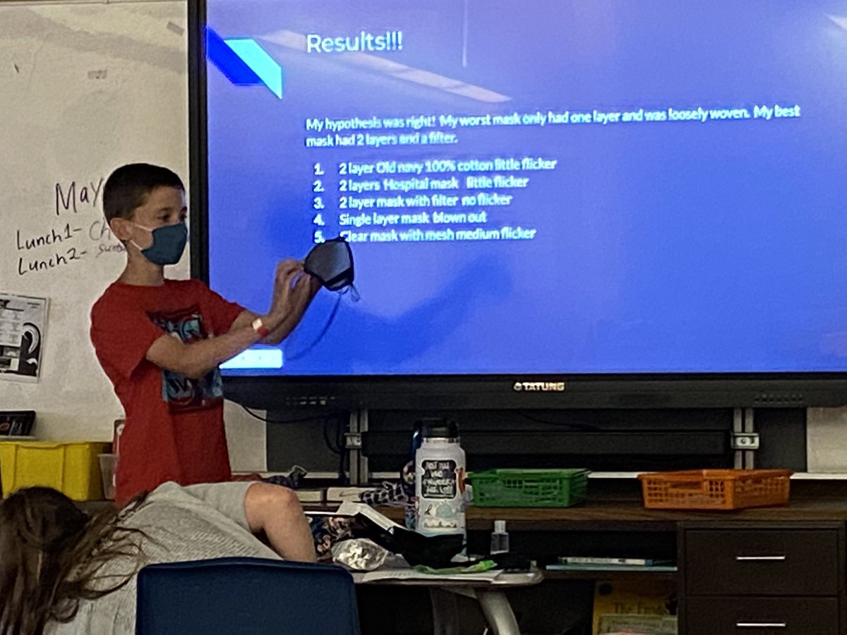 ljswabb's tweet photo. The craziness of this year didn’t stop these scientists. Throughout remote, hybrid and “all in” a group of 5th graders met via Zoom to work on science fair projects.  Today they met to share their discoveries. ❤️Amazing perseverance!   @WilsonHillElem @wcsdistrict @bageniusz https://t.co/lMvzAZPlJE