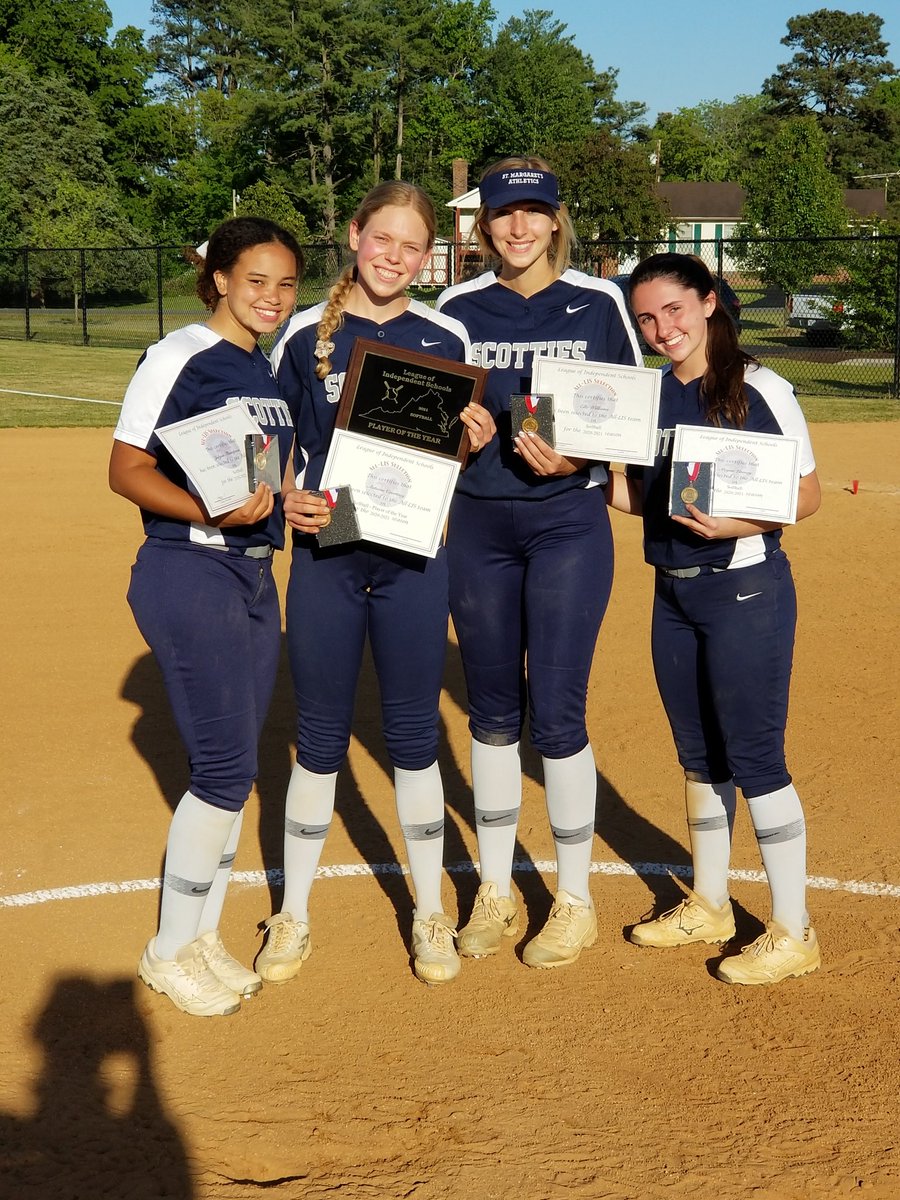 Congrats to Jalynn '21, Autumn '22, Elle '21, and Megan '21 on their ALL LIS honors! #GoScotties #ScottieSoftball