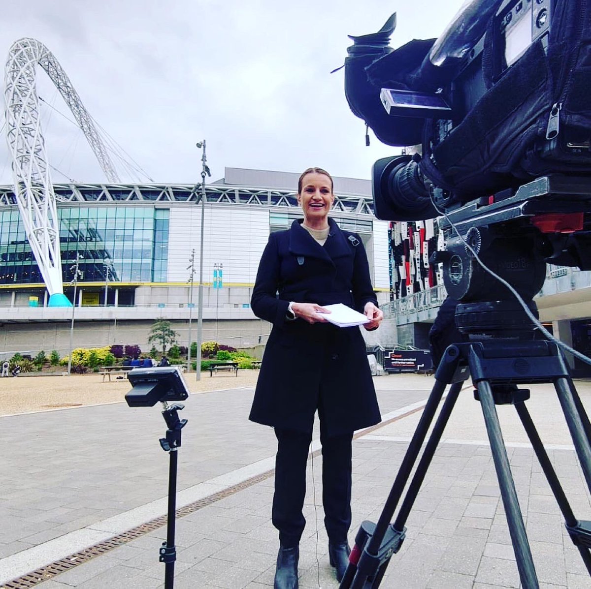 lynseyhooper's tweet photo. Live at #Wembley previewing the #FACupfinal on #PLToday

I’ll be back again on Monday to reflect on the game 

Still can’t get over the restricted view of the famous arch ⛔️ https://t.co/2o9dS0K6sY