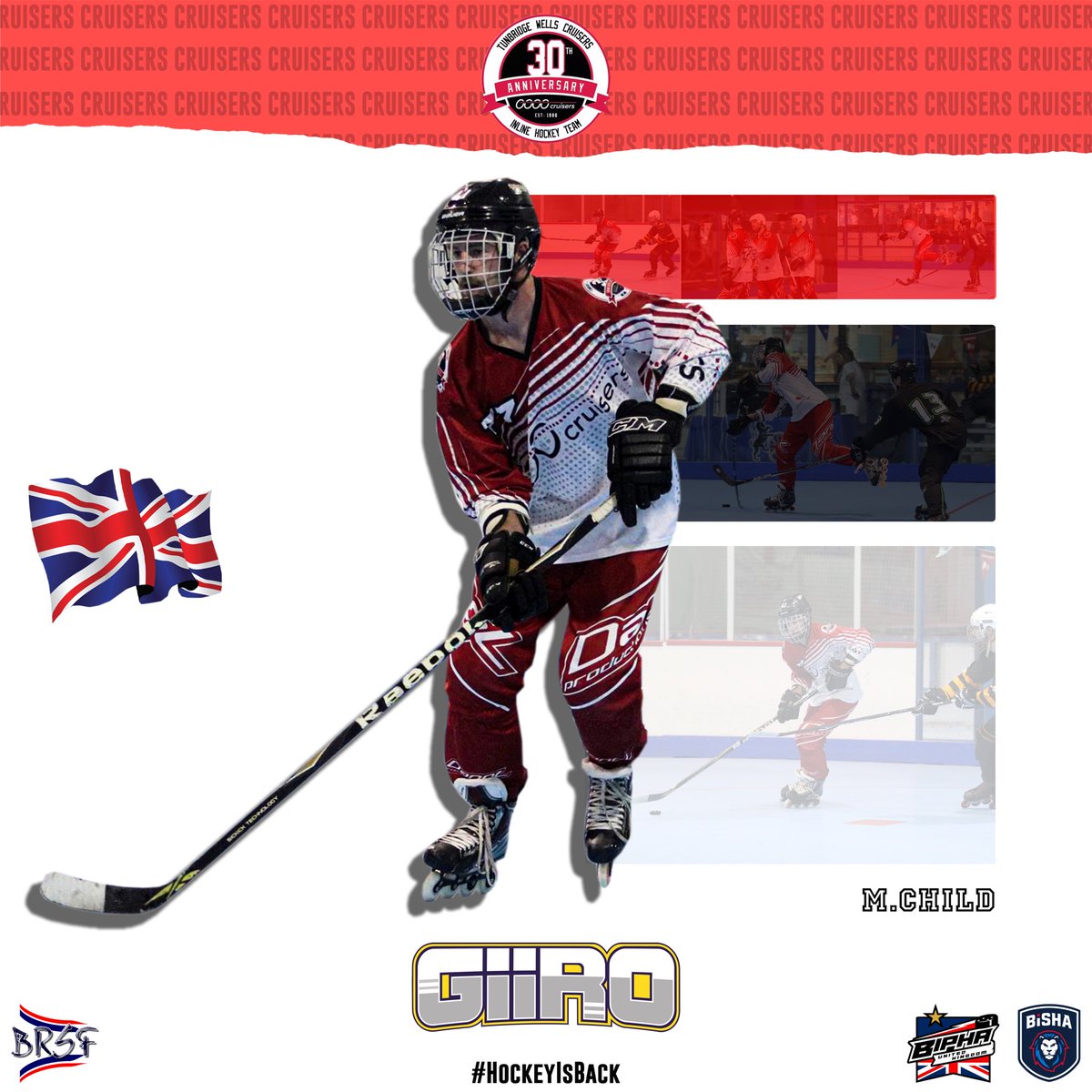 GIIROSports's tweet photo. On Monday… #HockeyIsBack ! 🇬🇧🕺🏽✅ @CruisersHockey @RollerdadNews @biphaUK @Bishahockey https://t.co/r8emkSyPFj