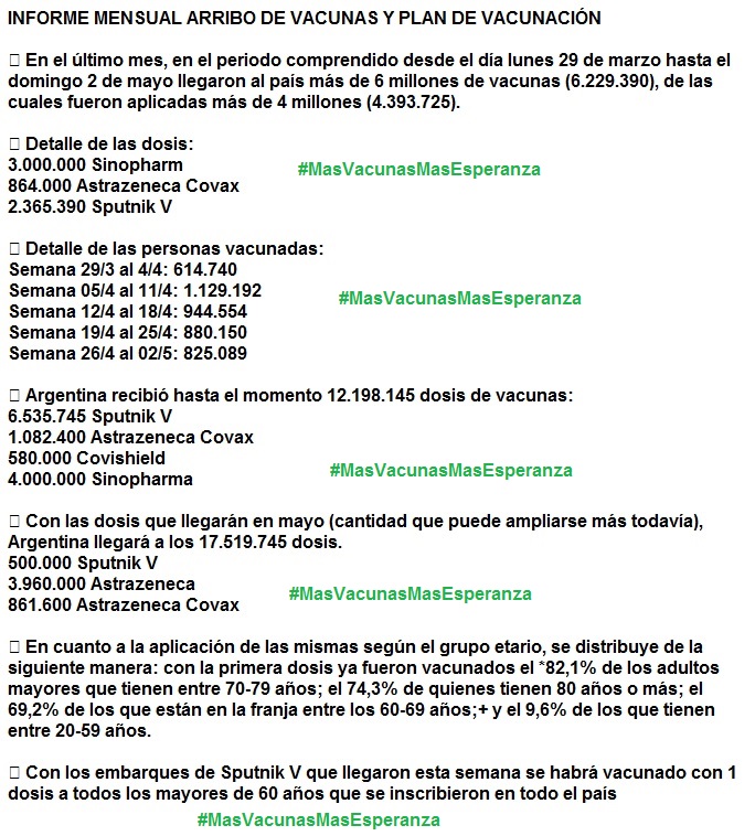 cheadmdq's tweet photo. #MasVacunasMasEsperanza mientras la opo hace campaña, el gobierno de T☀️D☀️S trae vacunas https://t.co/BLmliGX4gg