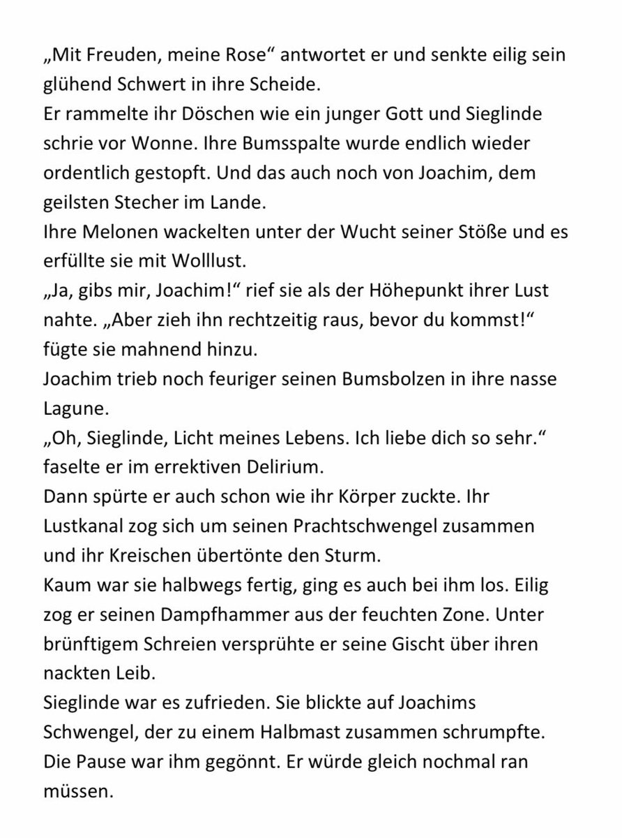 Ich habe heute die schlechteste Sexstory ever geschrieben u möchte sie euch in der #NTL nicht vorenthalten. 😏
Und wehe, ihr lest das nicht 🤨