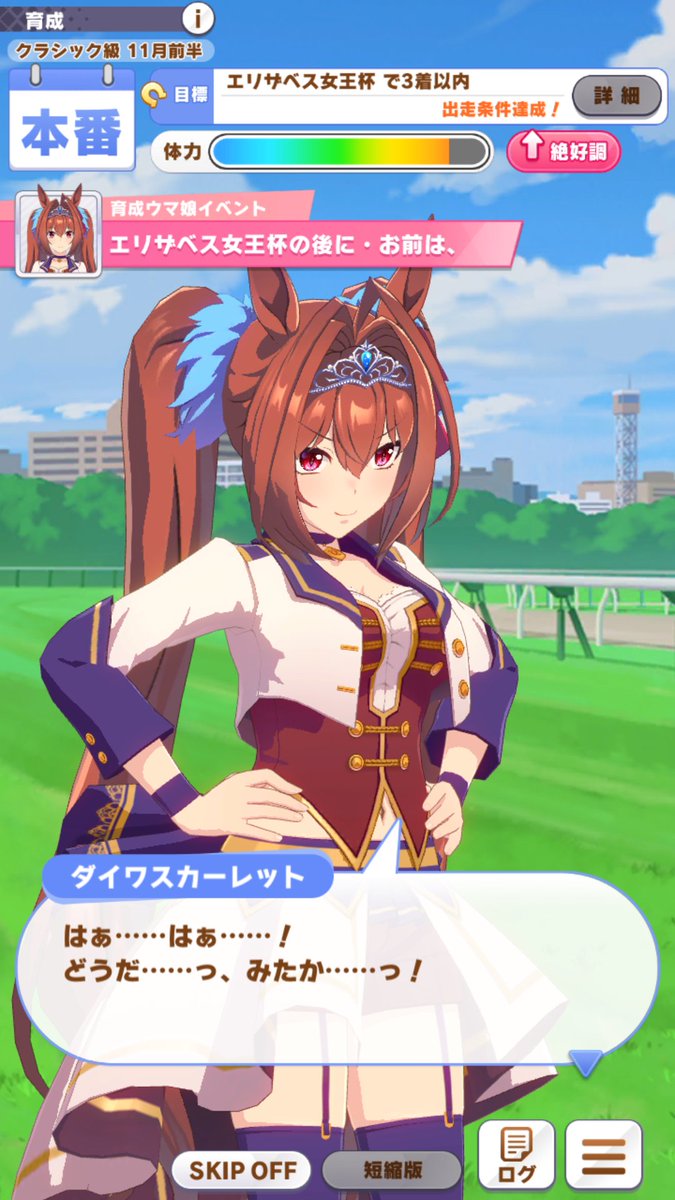 ダイワスカーレット　エリザベス女王杯 JRAホームページ｜データファイル｜競走成績データ