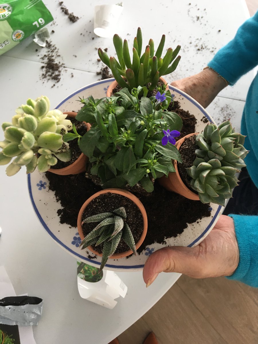 Atelier art floral au salon-club <a href="/SenBassens/">Senioriales de Bassens-Savoie</a> , après-midi créative et agréable pour nos résidentes #bienvieillir 🌺🌿🥰