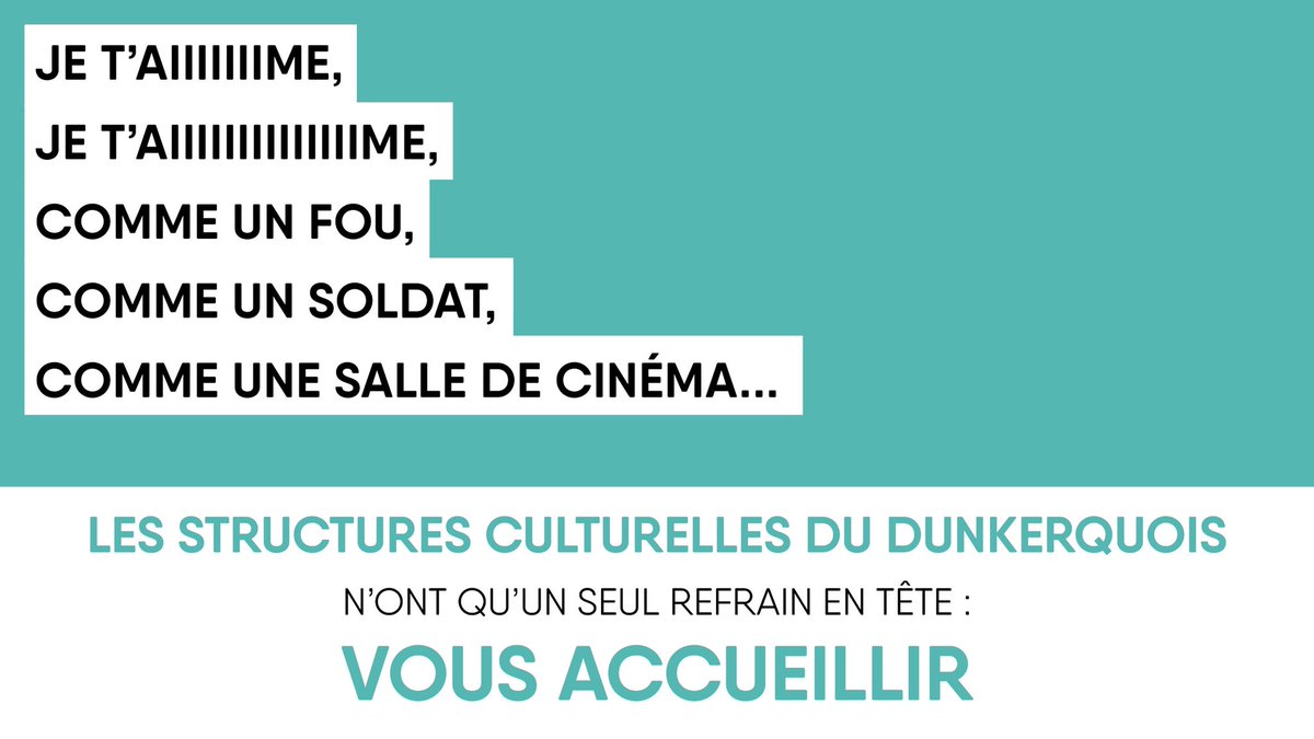 C'EST POUR BIENTÔT ! 🥳
#OnIraTousAuCinema et retrouver toutes les structures culturelles du Dunkerquois !