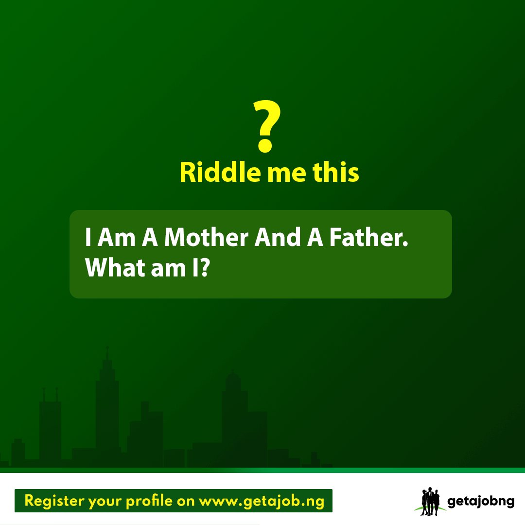 getajobngr's tweet image. Today&apos;s Riddle....

#GetajobngFriday