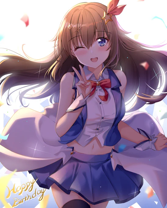 そらちゃんお誕生日おめでとうございます😊🎉✨
 #soraArt 