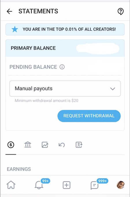 TOP 0.01% OF ALL CREATORS WORLDWIDE🥳🥳🥳🥳 https://t.co/LusWwNgc9r
