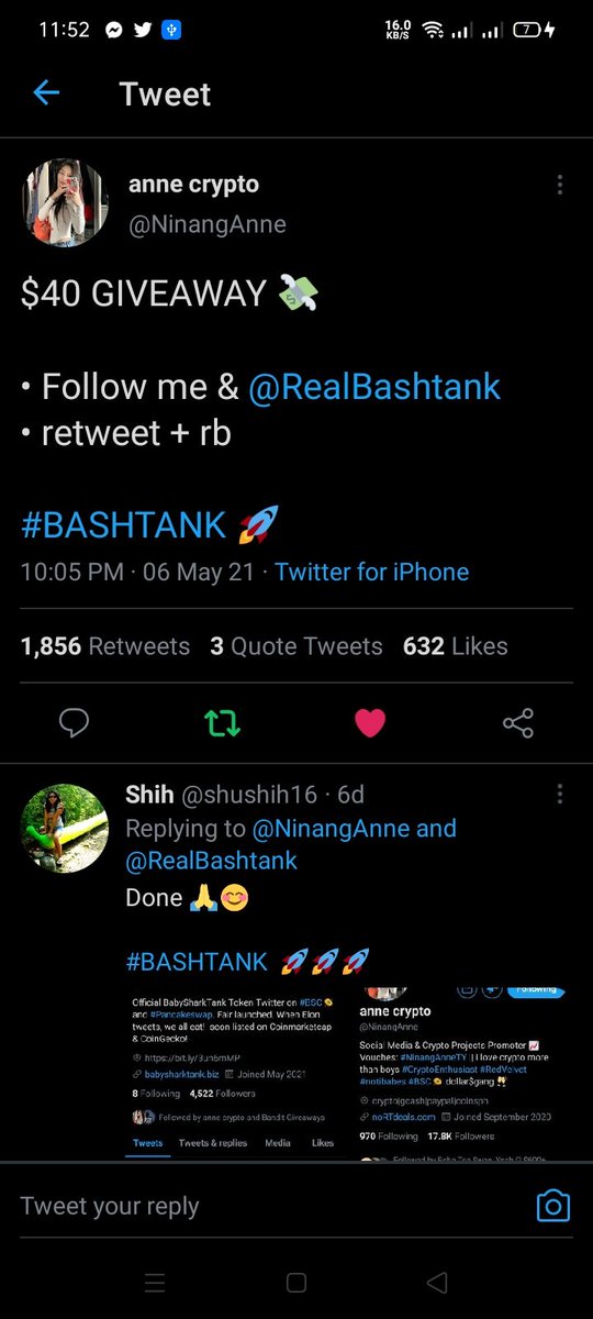 Bashtank Twitter Search
