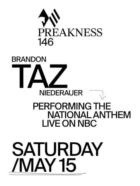 NiederauerMusic's tweet photo. What an honor to be performing the National Anthem ahead of the @PreaknessStakes this Saturday!!! Catch it live on NBC! 🇺🇸 🏆🐎✨ #Preakness146 #SecondToNone https://t.co/as9Nw9oVI5
