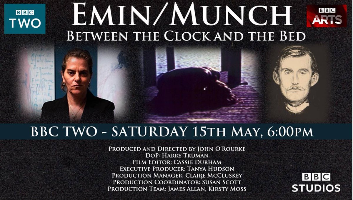 Don’t miss: Emin / Munch on BBC TWO - Saturday 15th May, 6:00pm