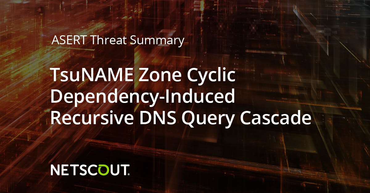 Ikelacerta's tweet photo. Get the latest details about the #DDoS attack methodology dubbed #TsuNAME from understanding the collateral impact, mitigation factors, and recommended actions from @NETSCOUT #security experts. @ASERTResearch https://t.co/v5QtOSZetA https://t.co/sg2u0njhqT