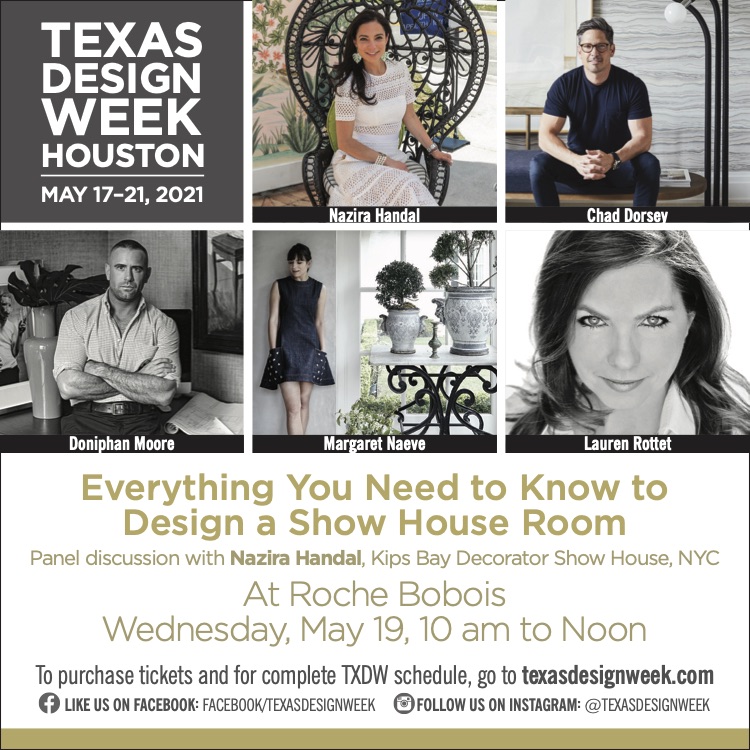 Kips Bay Decorator Show House (@kbshowhouse) on Twitter photo Tune in on Wednesday, May 19th for <a href="/TexasDesignWeek/">TexasDesignWeek</a> panel with our very own Nazira Handal, Director of Special Events & Corporate Partnerships for @kipsbayclub. Details below! bit.ly/3eKGULS Tune in on Wednesday, May 19th for <a href="/TexasDesignWeek/">TexasDesignWeek</a> panel with our very own Nazira Handal, Director of Special Events & Corporate Partnerships for @kipsbayclub. Details below! bit.ly/3eKGULS