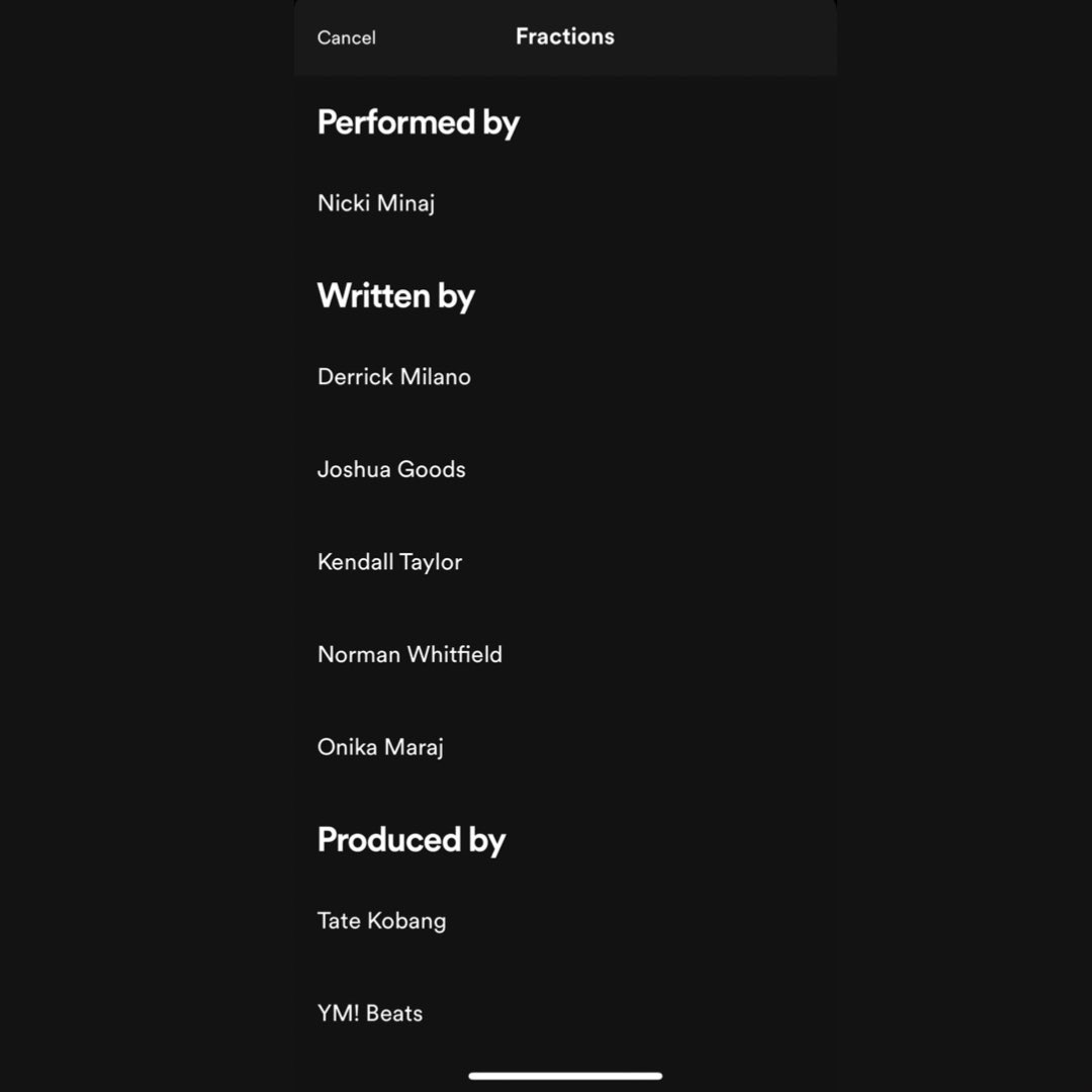 PositiveVibe410's tweet photo. Nicki Minaj’s “Fractions” produced by our guys @Tate_kobang and @RealYGBeats!

28 x PV 🚀🚀 https://t.co/i9OEsth20Y