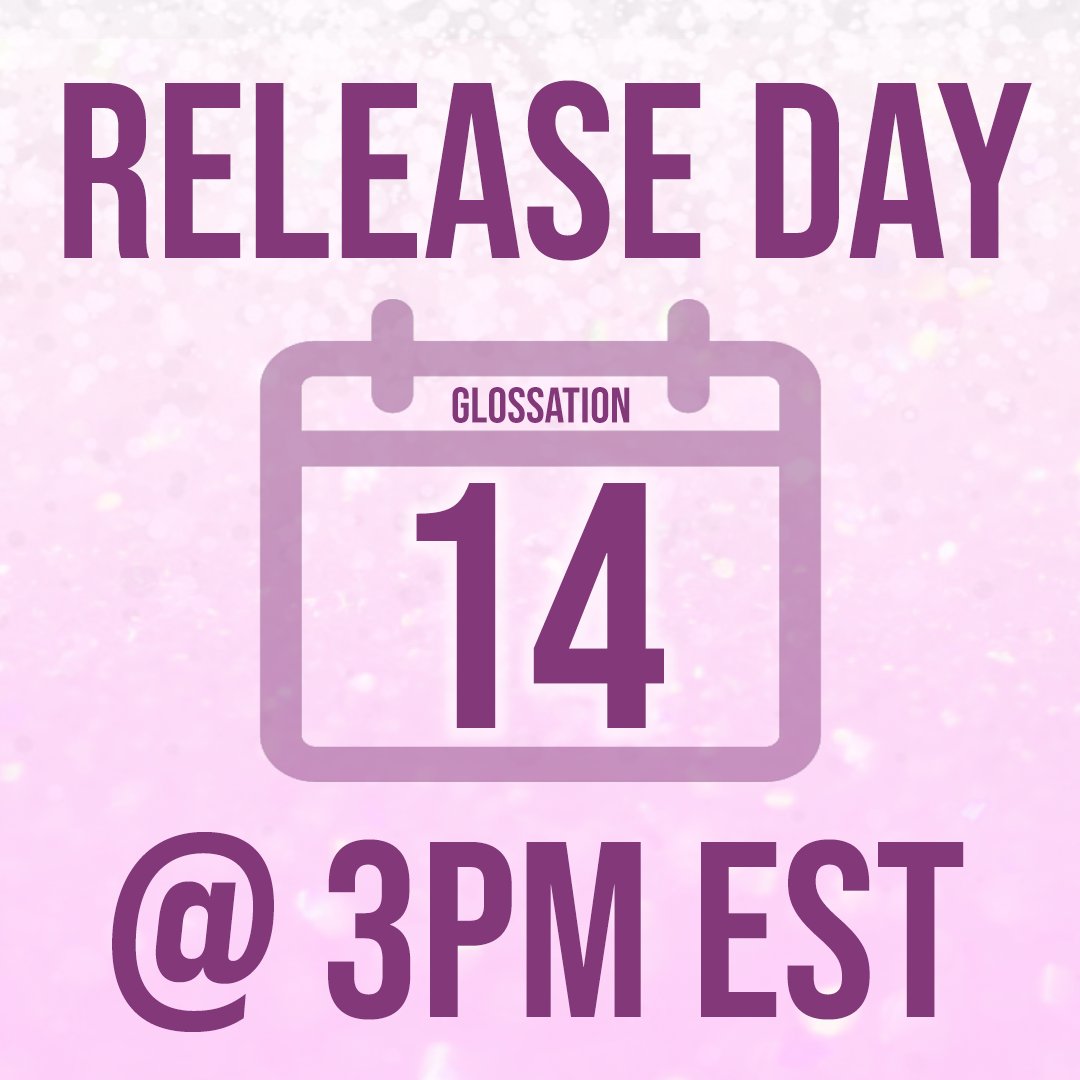 glossation's tweet photo. 🚨3 hours until our launch! All of our 3D Glosses (8 shades) will be available for purchase. See you soon gloss lovers! 🚨 #glossation #lipgloss #glitterlipgloss #makeup #BlackOwnedBusiness #releaseday #makeuplaunch https://t.co/MUlAXFf6eR