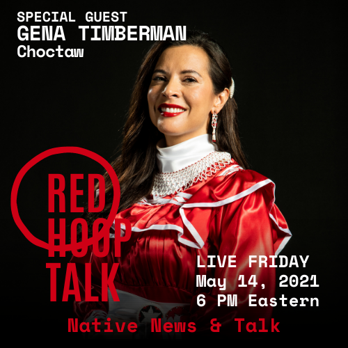 IndianAffairs's tweet photo. Join #REDHOOPTALK LIVE TODAY at 6 pm Eastern when we visit with GENA TIMBERMAN, citizen of the @choctawnationOK as we discuss how she stays #ClosetoCulture. LIVE ON YOUTUBE: https://t.co/UWXctolICw Don't forget to SUBSCRIBE! #NativeTalkShow #IndianCountry #RepresentationMatters https://t.co/TjDDj65xI4