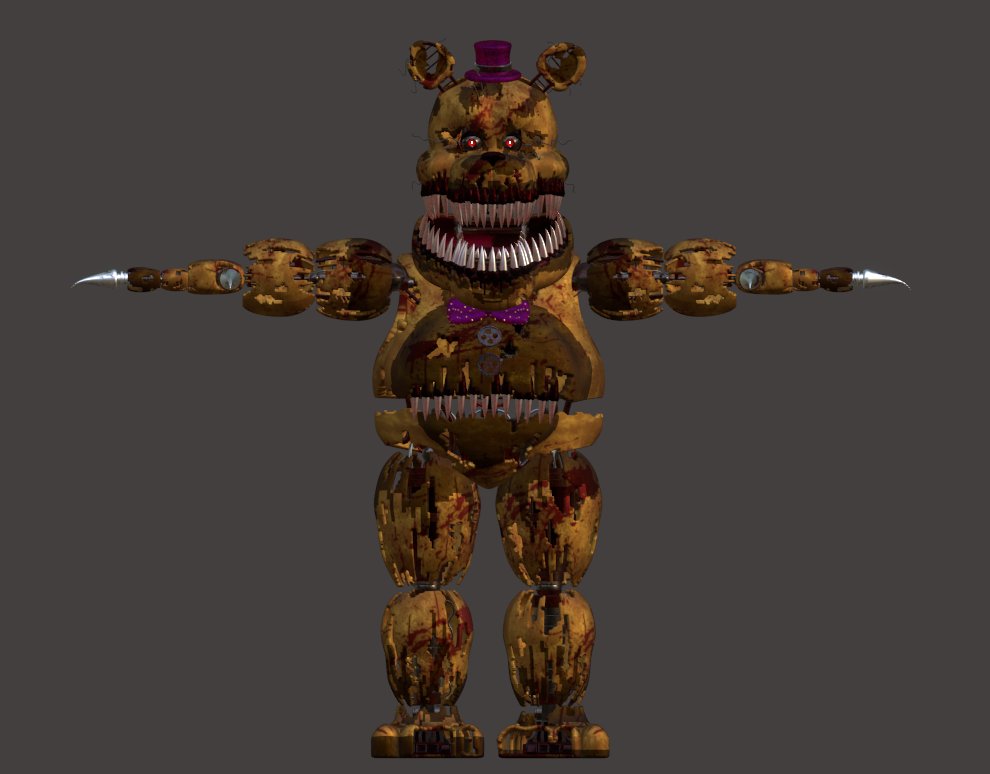 I_orL on X: teaser of nightmare fredbear #zbrush #FNAF