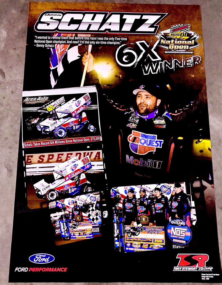 DonnySchatz's tweet photo. Racing In PA Giveaway! 

To be eligible to win a 6X @WilliamsGrove National Open Champion poster &amp; @FordPerformance 🧢 ⬇️⬇️

1) Hit the ❤️ 
2) Retweet this Tweet
3) Follow @FordPerformance &amp; @TonyStewart_Rcg on Twitter

Winner announced 5/17/21 at 12 pm EDT. 

@WorldofOutlaws https://t.co/LYFCarAQbz