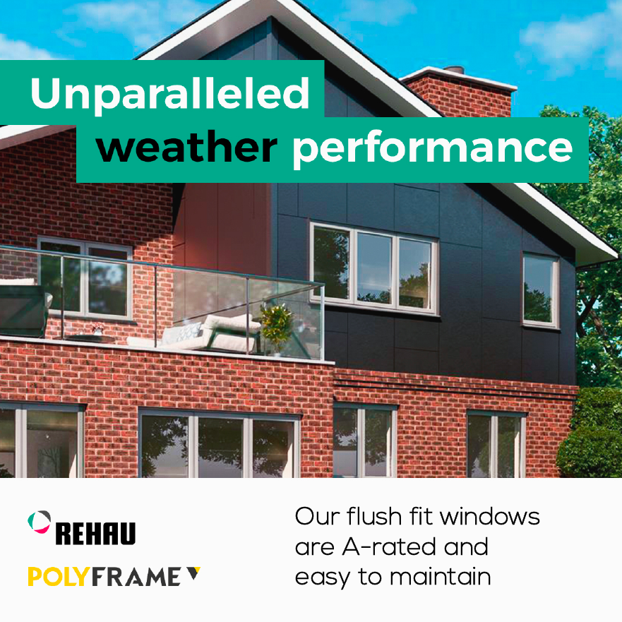 Windows that help you save money! REHAU flush fit windows feature advanced multi-chambered cross sections that prevent heat loss, offer exceptional noise reduction &amp; achieve the highest weather performance ratings. Head to Polyframe's website to learn more polyframetrade.com/flush-fit-wind…