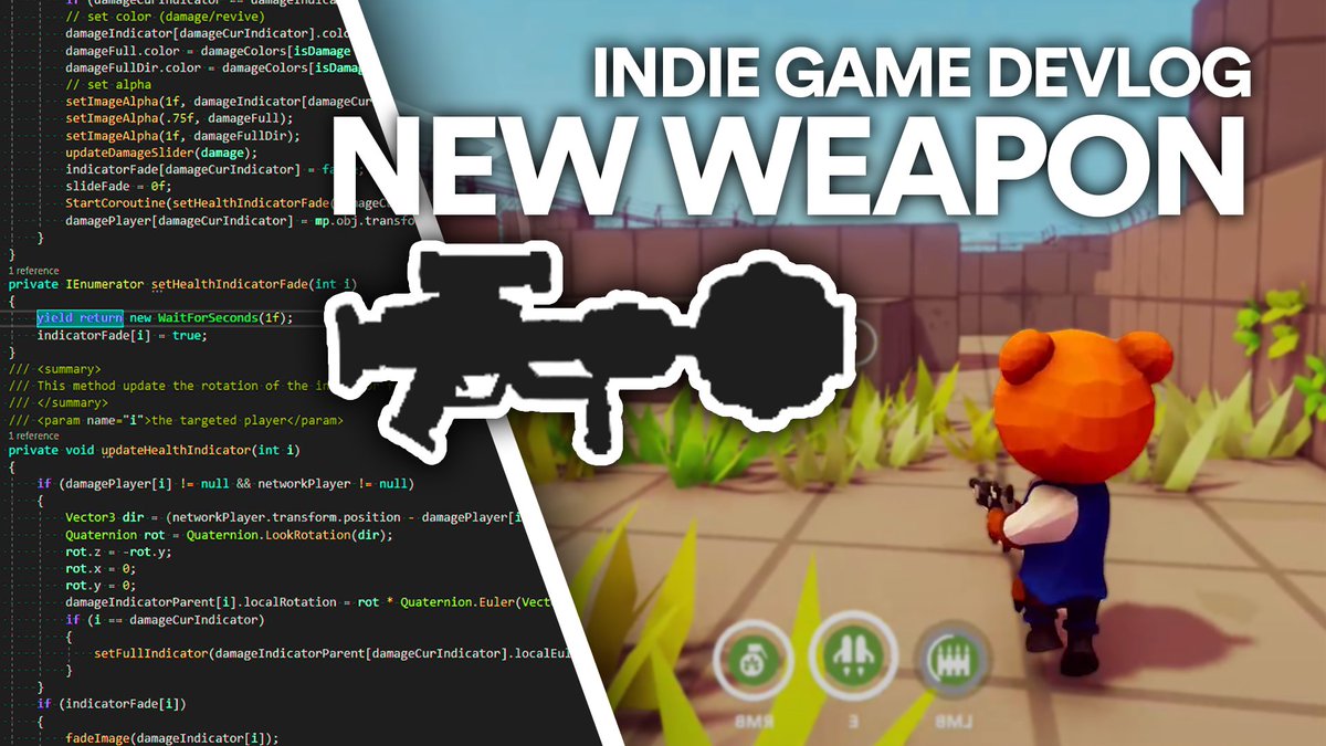 TommasoRomano_'s tweet image. Dev Log #2 is out! Covering a new weapon and UI!

-&amp;gt; YouTube: youtu.be/cGIbYWtgoJ8

#madewithunity #indiedev #gamedev #indiegame #unity3d #lowpoly