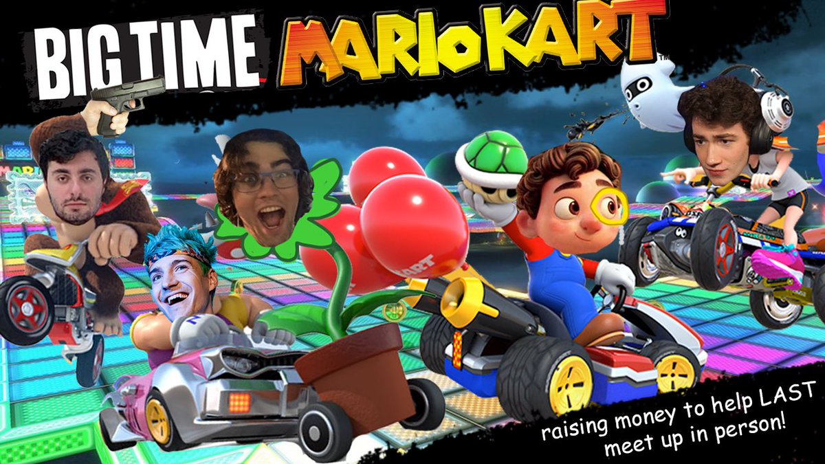 colinsmoke's tweet photo. TONIGHT AT 6:30 EST: BIG TIME MARIO KART! 🤪

Worlds will be colliding as Roomietwt and @lastsmp compete head to head in Mario Kart! (With fun twists!)

all the money donated / sent through bits will be used to help LAST + Roomietwt all meet this summer! 🤟🤠

rts appreciated :) https://t.co/1bvV5xqR3Q