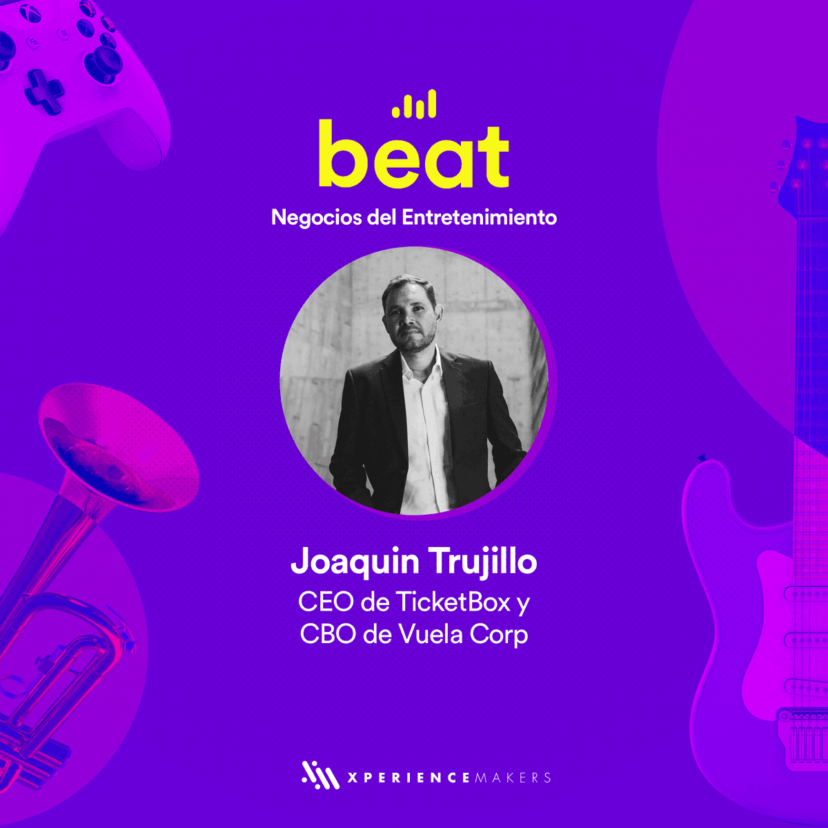 XMxperience's tweet photo. Conferencia: "Redefiniendo la experiencia" por Joaquin Trujillo quien, junto con su empresa Ticket Box, en el 2019 obtuvo el reconocimiento del "Premio Entrepreneur México powered by Facebook", como una de las 20 empresas más innovadoras por su historia PYME.

#Beat2021 https://t.co/XEfptUmli2