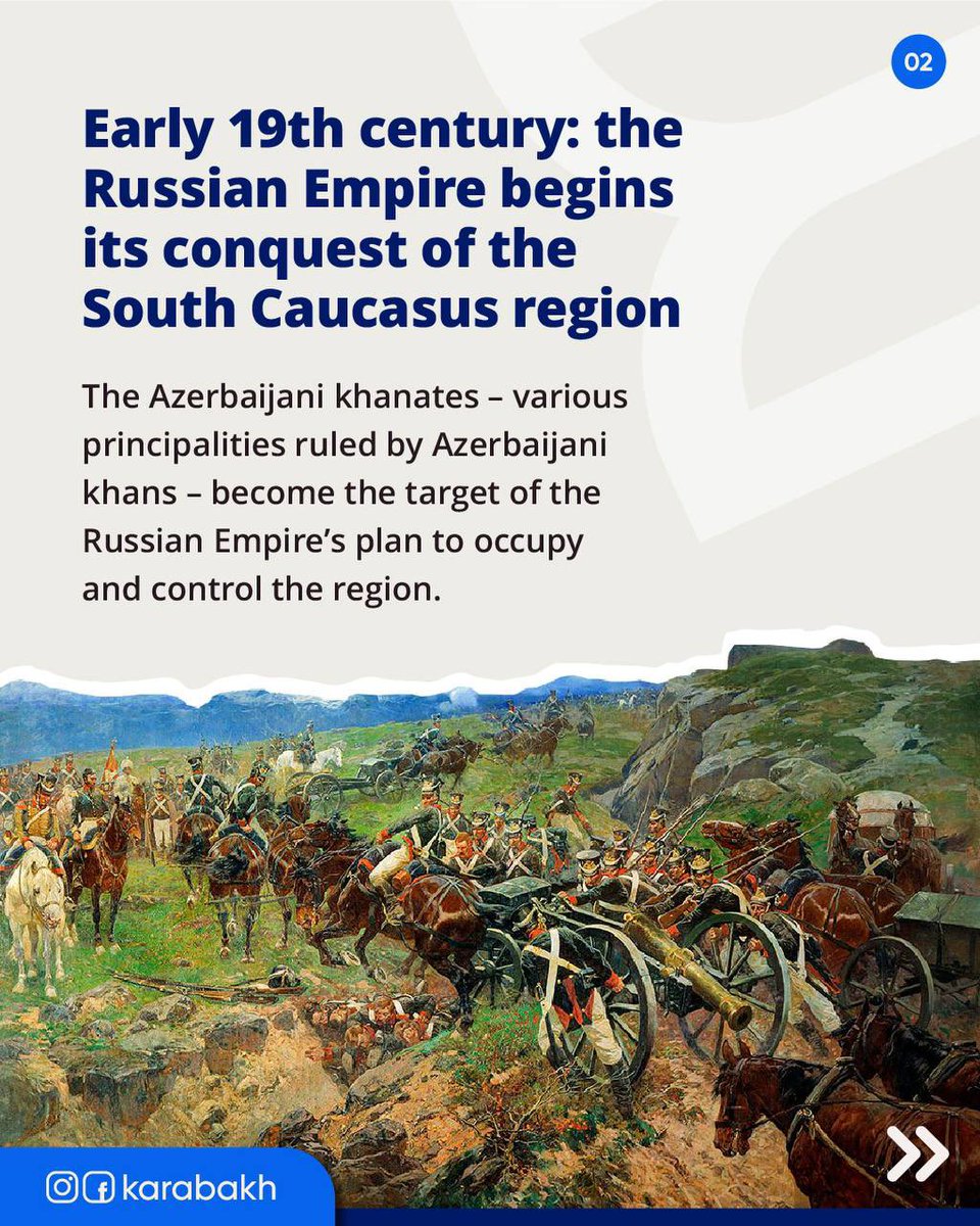 FarahG777's tweet photo. Explanation of the #TreatyofKurakchay signed on 14.05.1805, where is no mention of any Armenian rule or jurisdiction of #Karabagh. 

Massive resettlement of #Armenia|ns in #Azerbaijan|i lands began after the signing of the Kurakchay(1805), Gulustan (1813) &amp; Turkmanchay (1828). 👇 https://t.co/0jVzIzjFxk