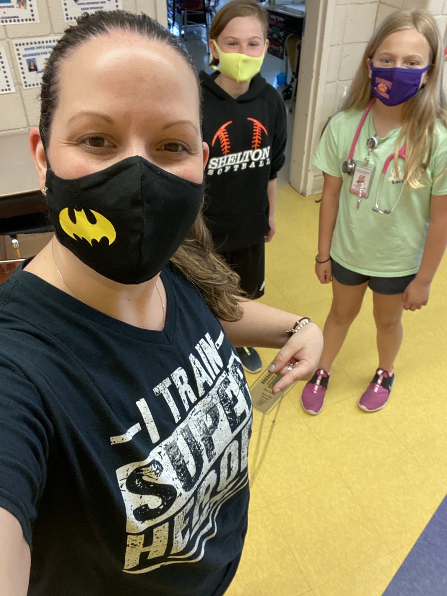 MsDishian's tweet photo. These two amazing humans dressed like their heroes today...their moms! PE teacher and coach @MrsWheelerPE  and Booth Hill’s school nurse Mrs. Sciamanna! Amazing humans raising amazing humans! 💜 @dinamarks @kriddleSHS #superheroday #itrainsuperheros https://t.co/vvhWr8Gojr