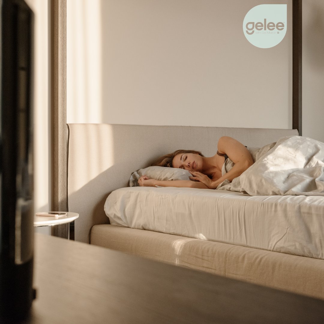 GeleeBed's tweet photo. Enjoy restful nights, every night with Gelee. 

Sleep cool, comfortably and undisturbed with a true gel hybrid mattress designed to increase air flow and reduce motion transfer. https://t.co/GTUeGGmwAm