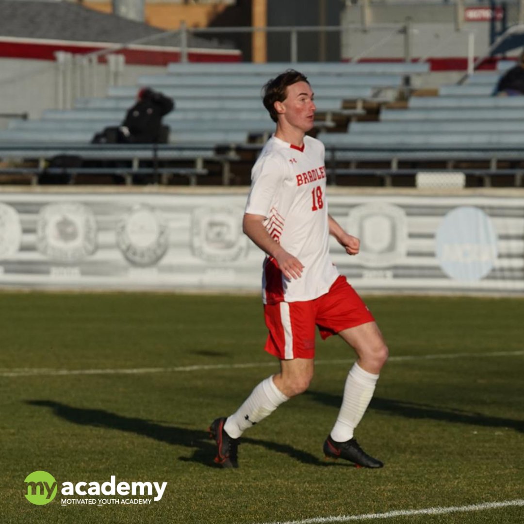 MYAcademyCA's tweet photo. Jackson, a former MY Academy student, is playing with the @BradleyBraves! His coach says that, “He is reliable, dependable and a hard-working player. Jackson takes directions very well and is always respectful on and off the field.“ Way to go, Jackson! https://t.co/X9XGToscBv https://t.co/9s2uiSLosg
