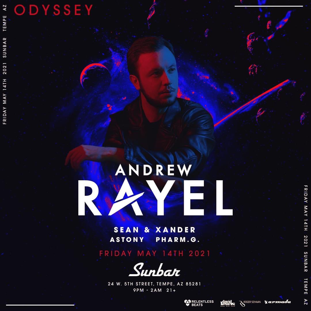 Can’t wait to go on an Odyssey & Find My Harmony tonight with @Andrew_Rayel @SeanandXander @AstonyOfficial #PharmG @RelentlessBeats @SunbarTempe