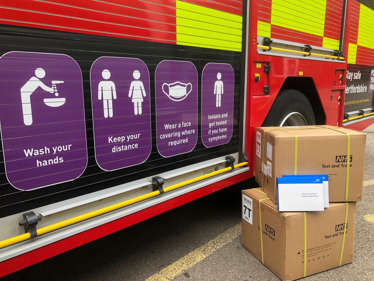 Herts Fire Control (@hertsfrscontrol) on Twitter photo Red Watch Stevenage will be in Stevenage town centre tomorrow from 10am - 2pm distributing free Covid lateral flow tests <a href="/stevenage_fire/">Red Watch Stevenage</a> Red Watch Stevenage will be in Stevenage town centre tomorrow from 10am - 2pm distributing free Covid lateral flow tests <a href="/stevenage_fire/">Red Watch Stevenage</a>
